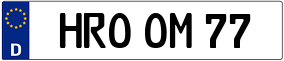 Truck License Plate